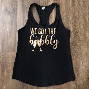 Black “We Got The Bubbly” Tank Bachelorette